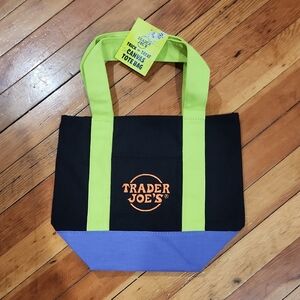 NWT Trader Joe's Halloween Trick or Treat Canvas Tote Bag